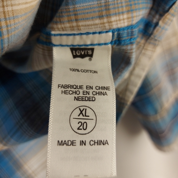 LEVI'S size XL(20) shirts Long sleeves - Picture 6 of 10